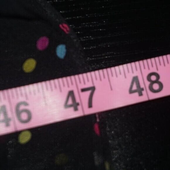 Vintage 90s Silk Rainbow Polkadot Dress 4 - Picture 9 of 9